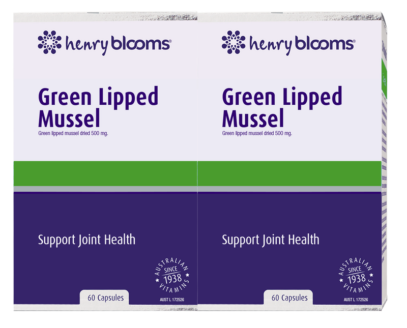 Henry Blooms Green Lipped Mussel 120 Capsules (Twin Pack)
