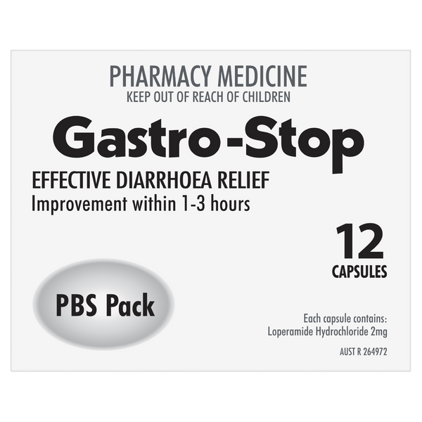 Gastro-Stop Capsules PBS Pack 12 Capsules