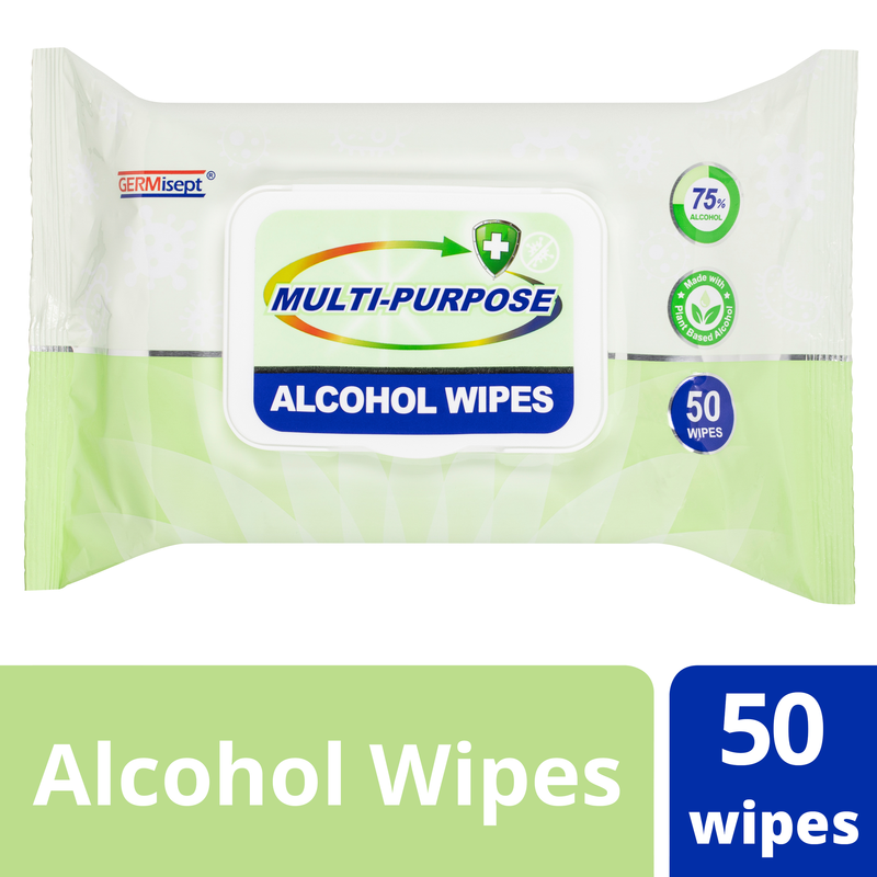GermiSept Multi-Purpose Alcohol Wipes 50
