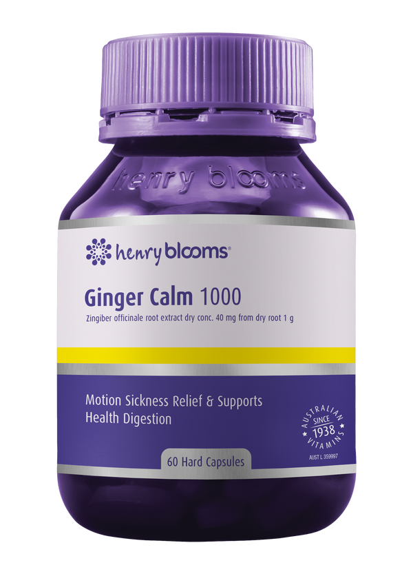 Henry Blooms Ginger Calm 1000 60 Capsules