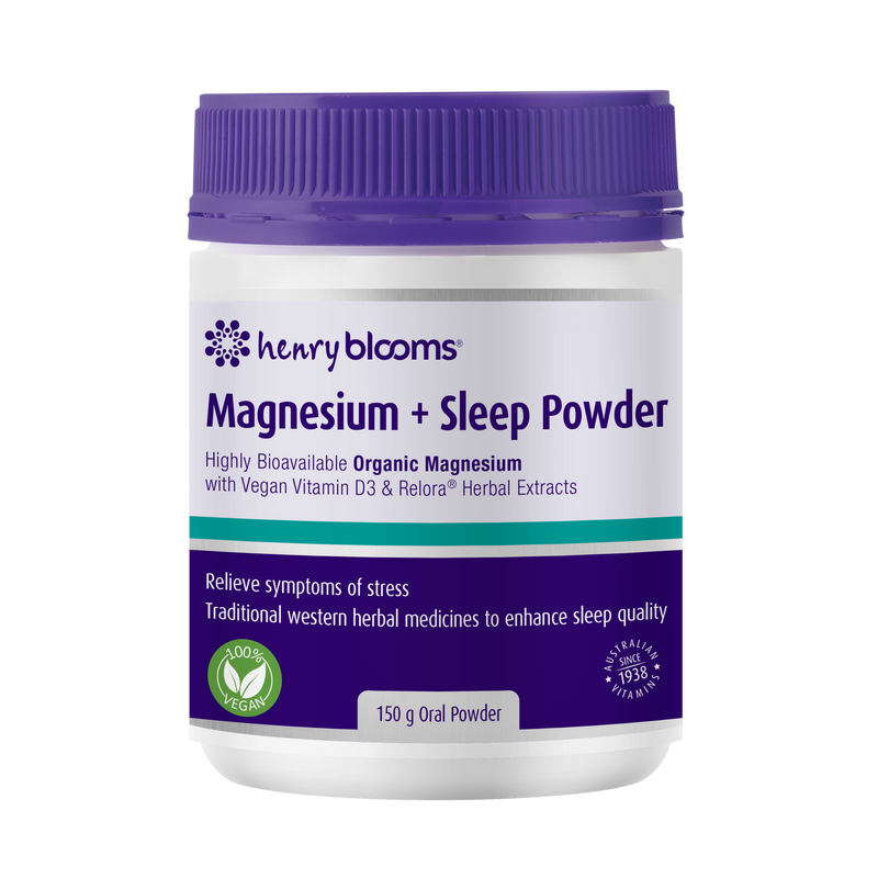 Henry Blooms Magnesium + Sleep Powder 150g Oral Powder