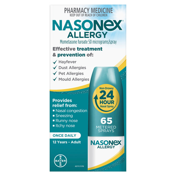 Nasonex Allergy Non-Drowsy 24 Hour Nasal Spray 65 sprays