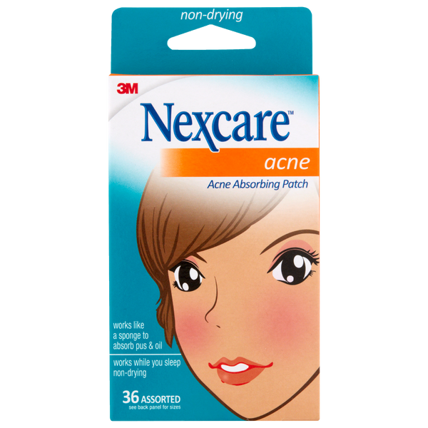Nexcare Acne Absorbing Patches 36 Assorted