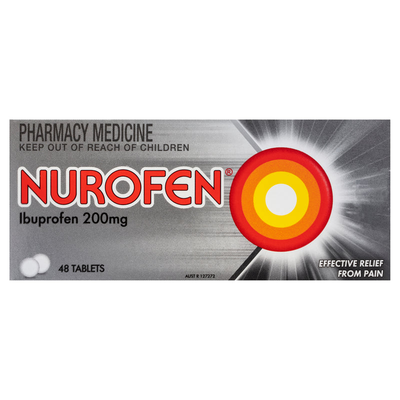 Nurofen 200mg Ibuprofen anti-inflammatory pain relief 48 Tablets