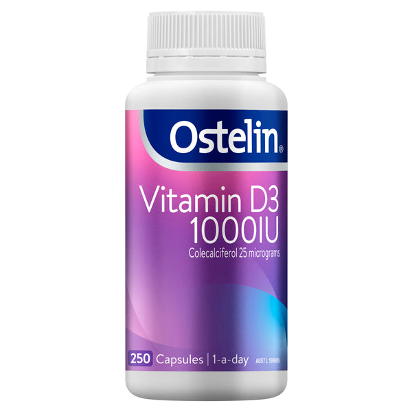 Ostelin Vitamin D3 1000IU 250 Capsules