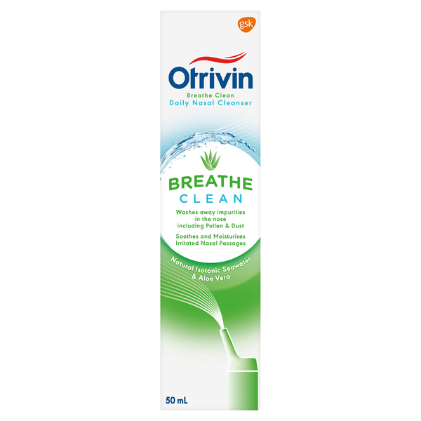 Otrivin Breathe Clean Nasal Cleanser with Isotonic Seawater & Aloe Vera 50ml