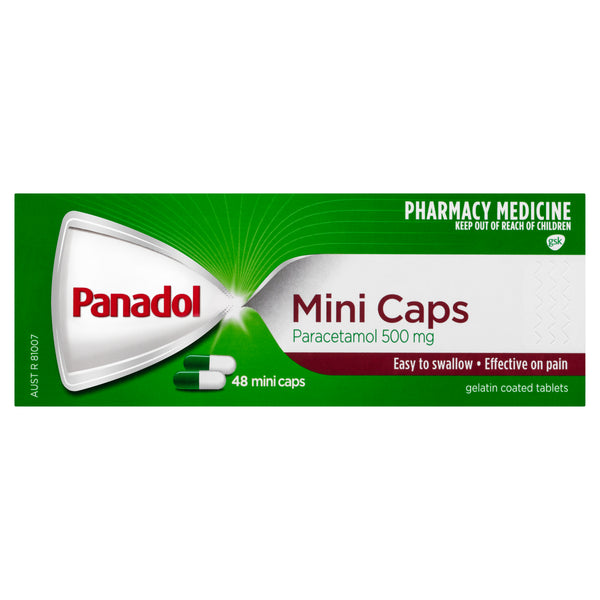 Panadol Mini Caps Paracetamol 500mg 48 Mini Caps