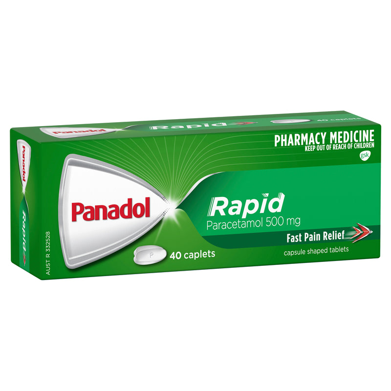 Panadol Rapid Paracetamol 500mg 40 Caplets