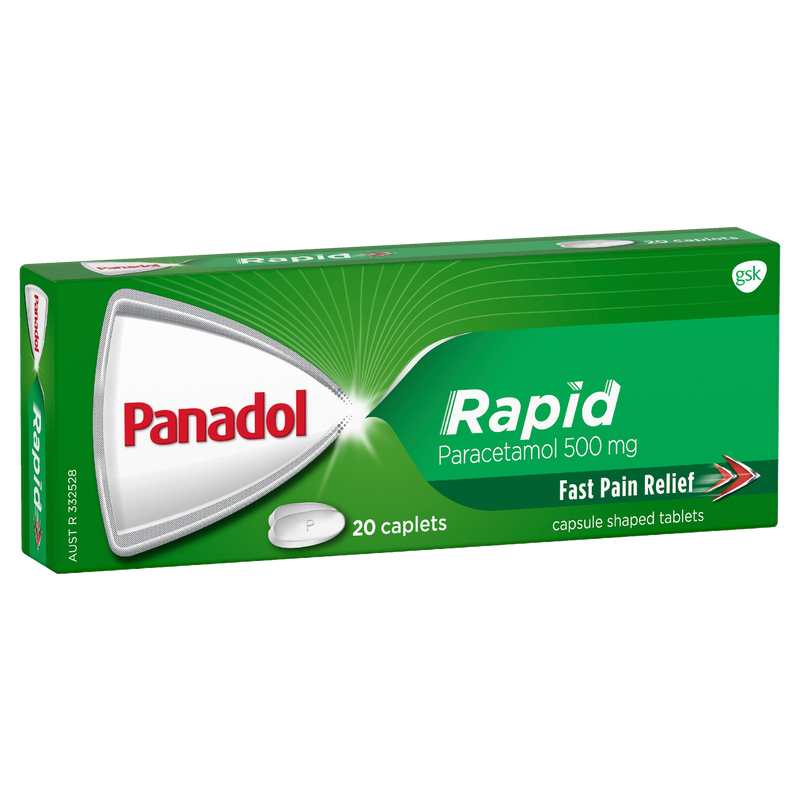 Panadol Rapid Fast Pain Relief 20 Caplets
