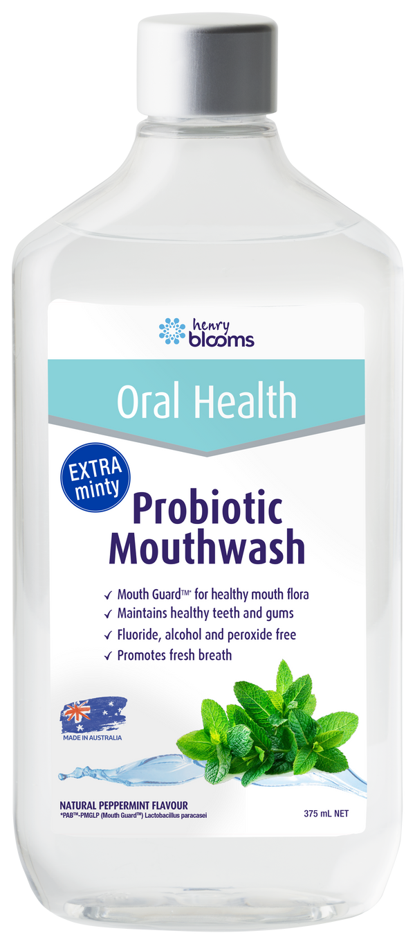 Henry Blooms Probiotic Whitening Mouthwash 375ml