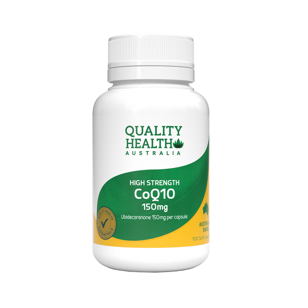 Quality Health High Strength CoQ10 150mg 100 Soft Capsules