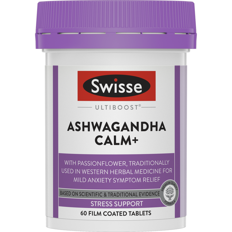 Swisse Ultiboost Ashwagandha Calm+ 60 Tablets