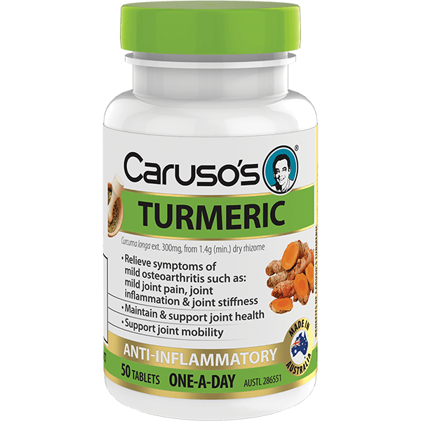 Caruso's Turmeric 50 Tablets - Aussie Pharmacy