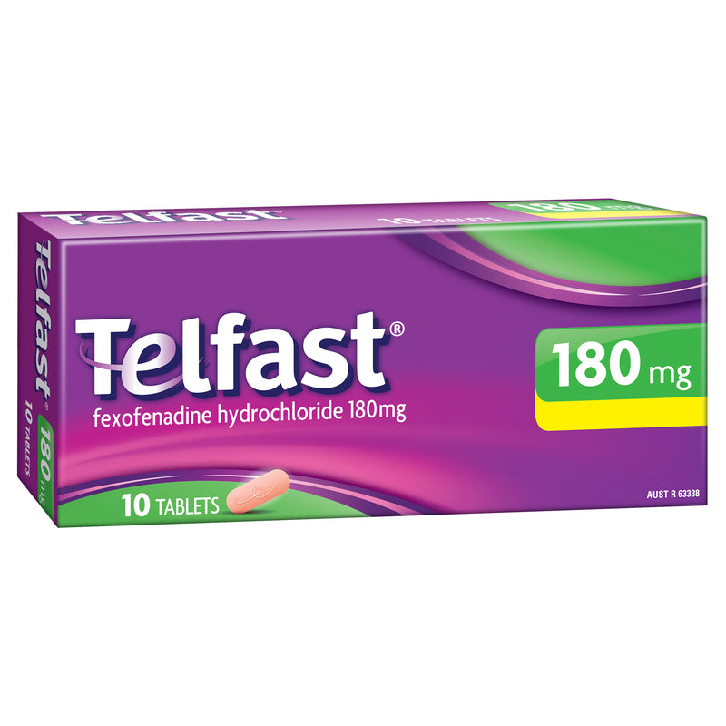 Telfast 180mg 10 Tablets
