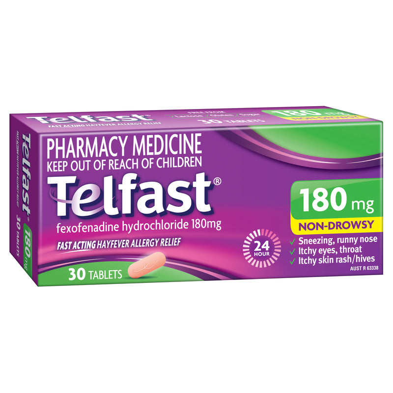 Telfast 180mg 30 Tablets
