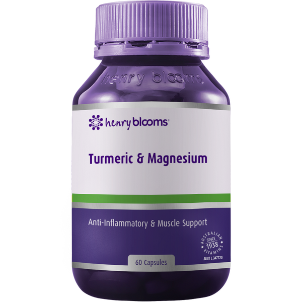 Henry Blooms Turmeric and Magnesium 60 Capsules