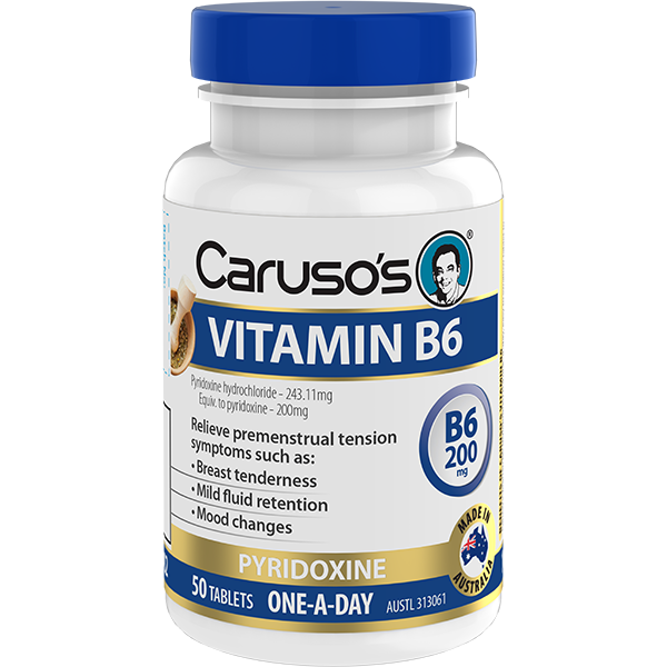 Caruso's Vitamin B6 200mg 50 Tablets