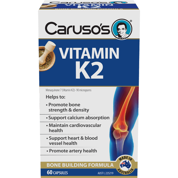 Caruso's Vitamin K2 60 Capsules - Aussie Pharmacy