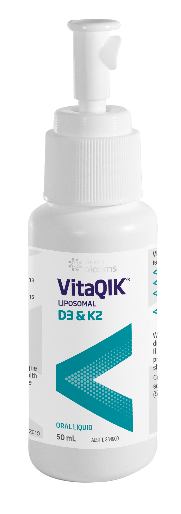 Henry Blooms VitaQIK Liposomal Vitamin D3 & K2 50ml