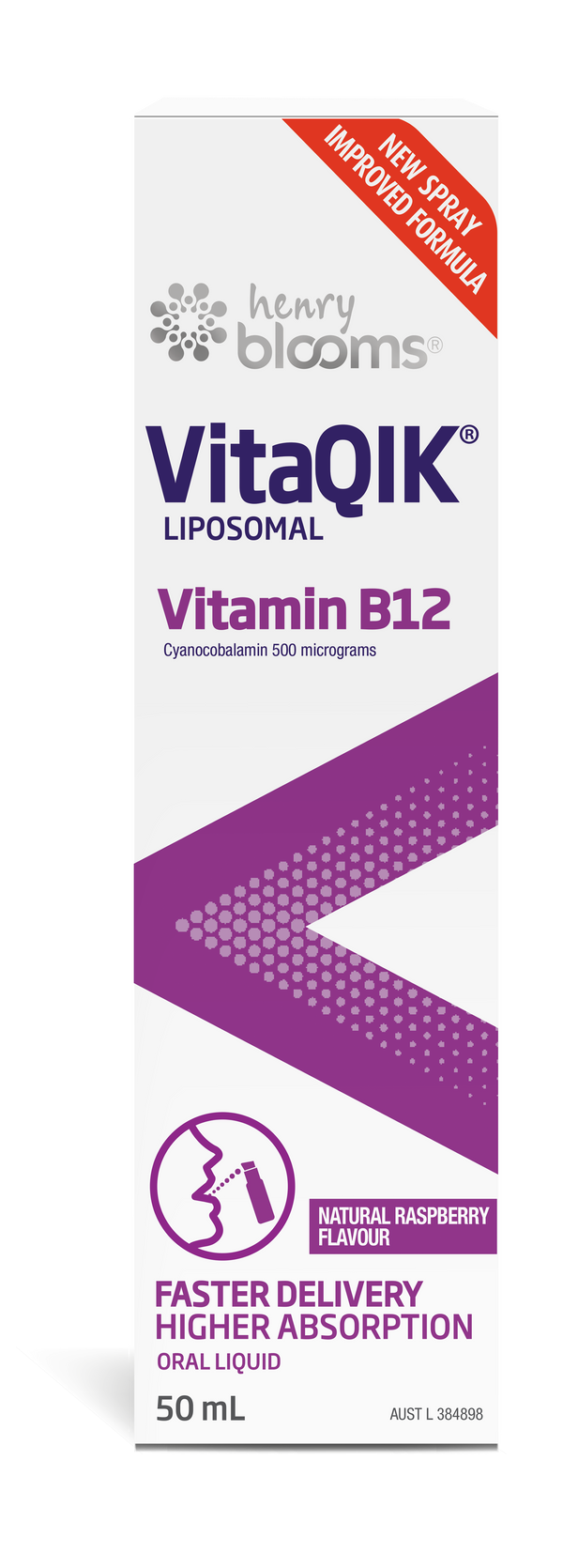Henry Blooms VitaQIK® Liposomal Vitamin B12 50mL Oral Liquid