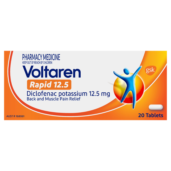 Voltaren Rapid 12.5mg 20 Tablets
