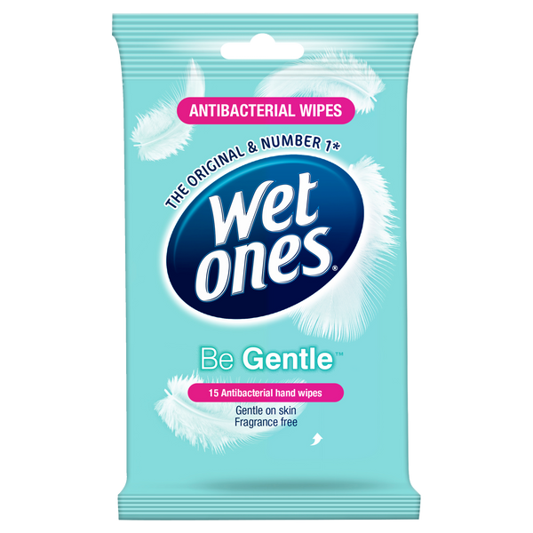 Wet Ones Be Gentle Wipes 15