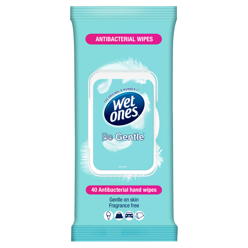 Wet Ones Be Gentle Wipes 40