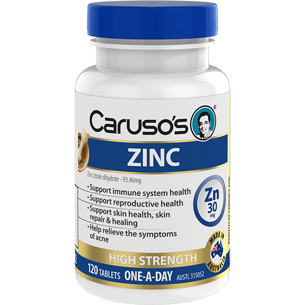 Caruso's Zinc 120 Tablets - Aussie Pharmacy