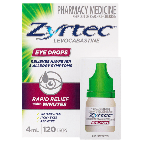 Zyrtec Levocabastine Eye Drops 4ml