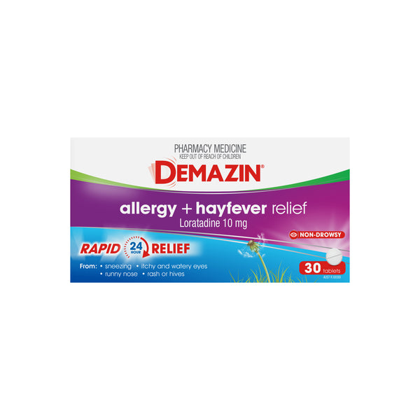 Demazin Allergy + Hayfever Relief 30 Tablets